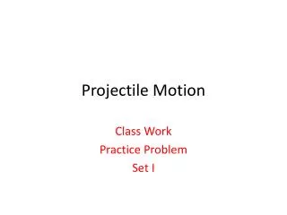 projectile motion