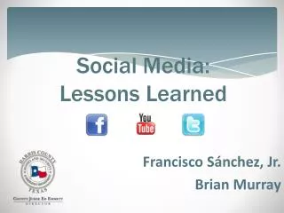 Social Media: Lessons Learned