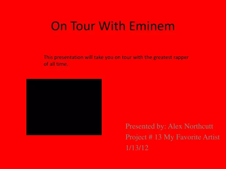 on tour with eminem