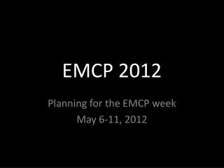 EMCP 2012