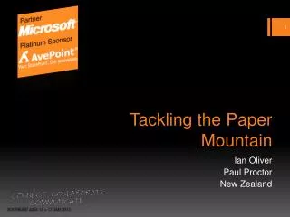 Tackling the Paper Mountain
