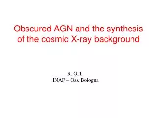 Obscured AGN and the synthesis of the cosmic X-ray background