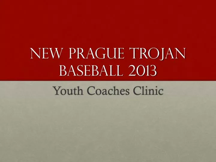new prague trojan baseball 2013