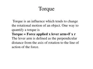 Torque