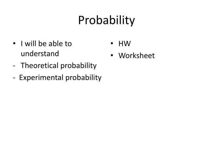 probability