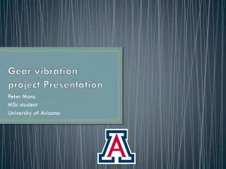 Gear vibration project Presentation