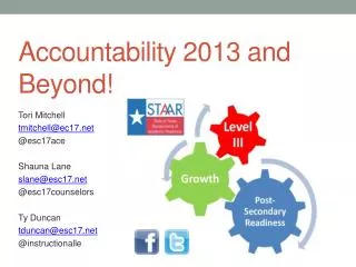 Accountability 2013 and Beyond!