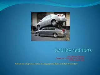 Liability and Torts