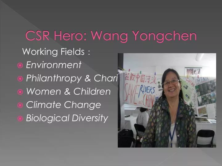 csr hero wang yongchen