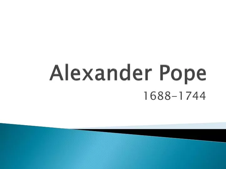 alexander pope