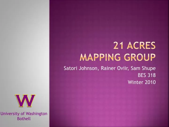 21 acres mapping group