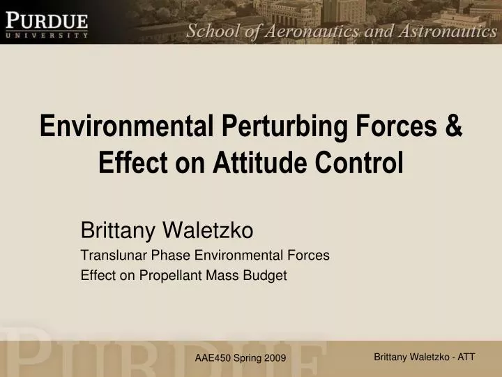 environmental perturbing forces effect on attitude control