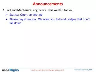 announcements