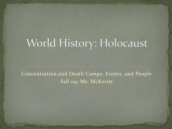 world history holocaust