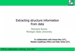 Extracting structure information from data