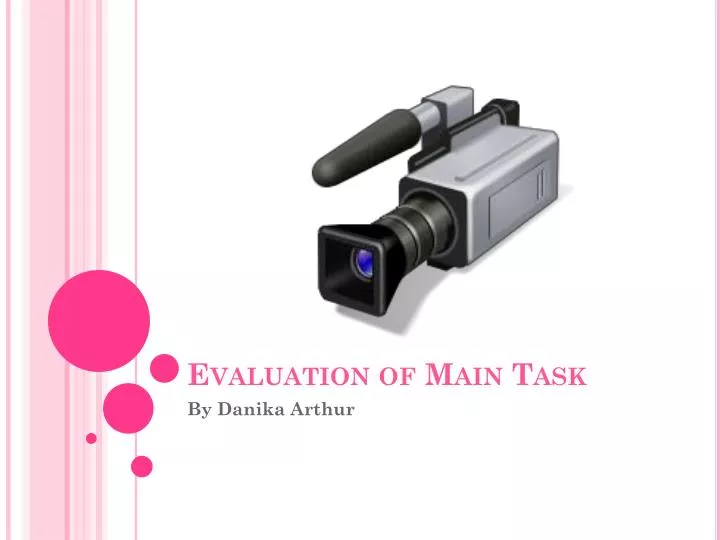 evaluation of main task