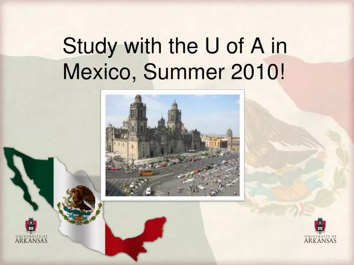 study with the u of a in mexico summer 2010