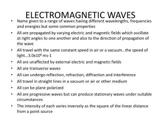 ELECTROMAGNETIC WAVES