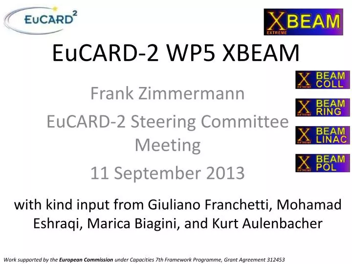 eucard 2 wp5 xbeam