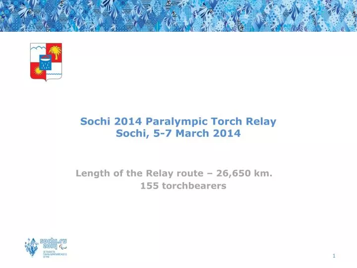 sochi 2014 paralympic torch relay sochi 5 7 march 2014