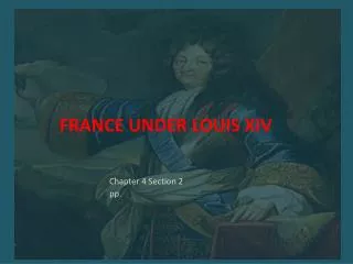 france under louis xiv