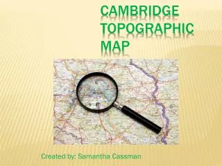 Cambridge topographic map