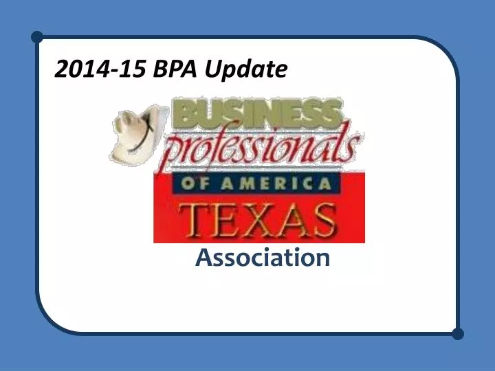 2014 15 bpa update