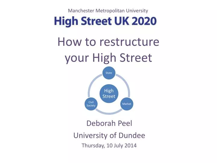 how to restructure your high street