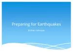 Preparing for Earthquakes - slide 1