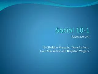 Social 10-1