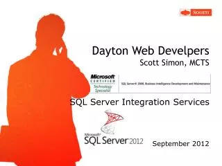 Dayton Web Develpers Scott Simon, MCTS