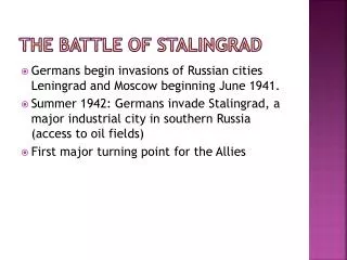 the battle of stalingrad