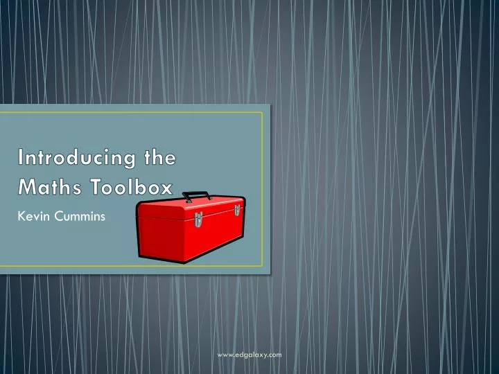 introducing the maths toolbox