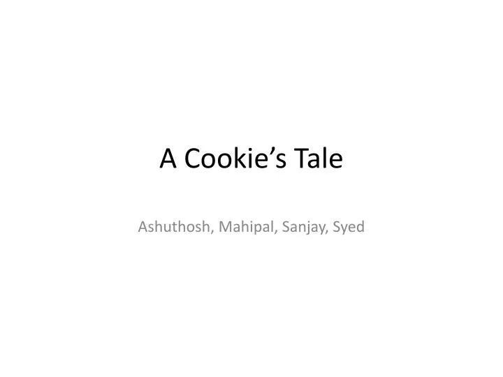 a cookie s tale