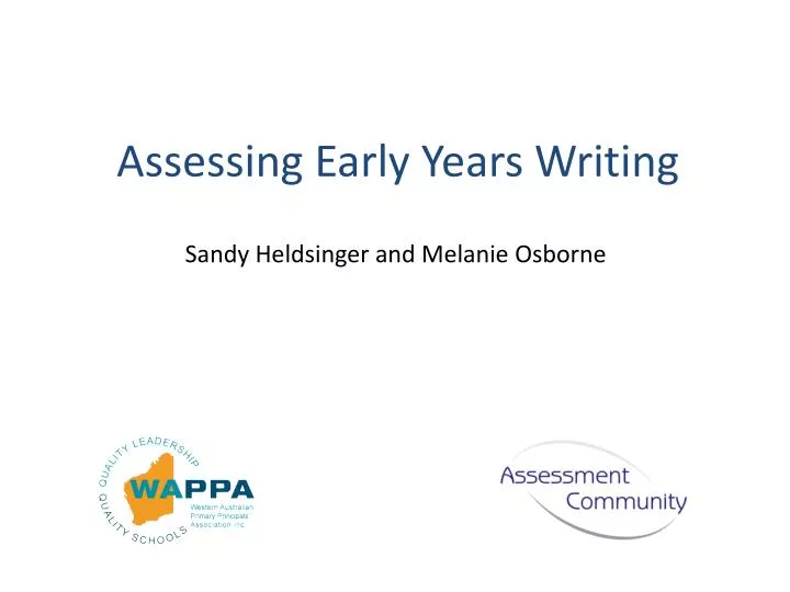 assessing early years writing