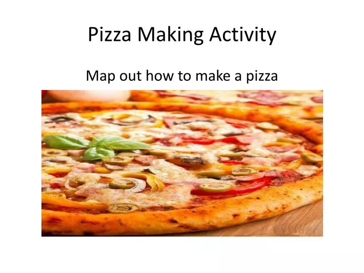 pizza making activity