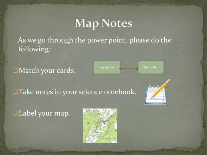 map notes