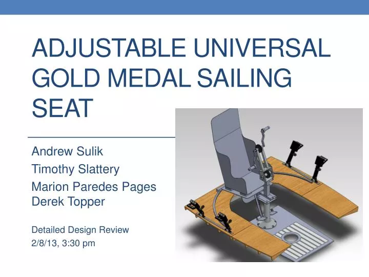 adjustable universal gold medal sailing seat