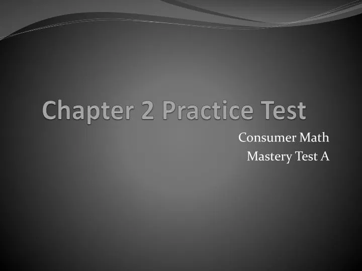 chapter 2 practice test