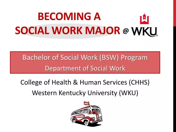 becoming a social work major @