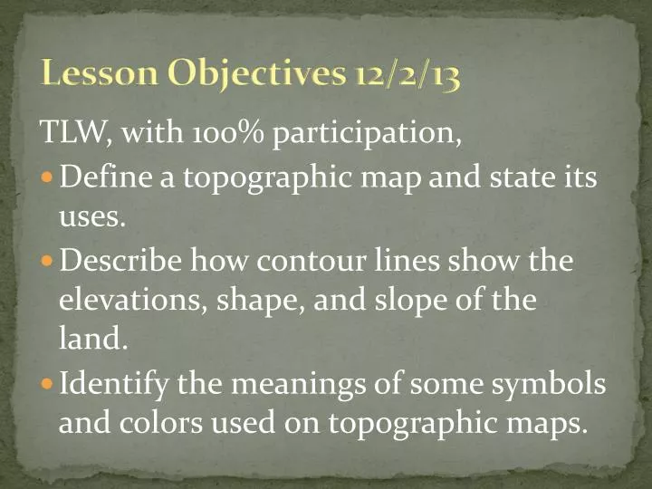 lesson objectives 12 2 13