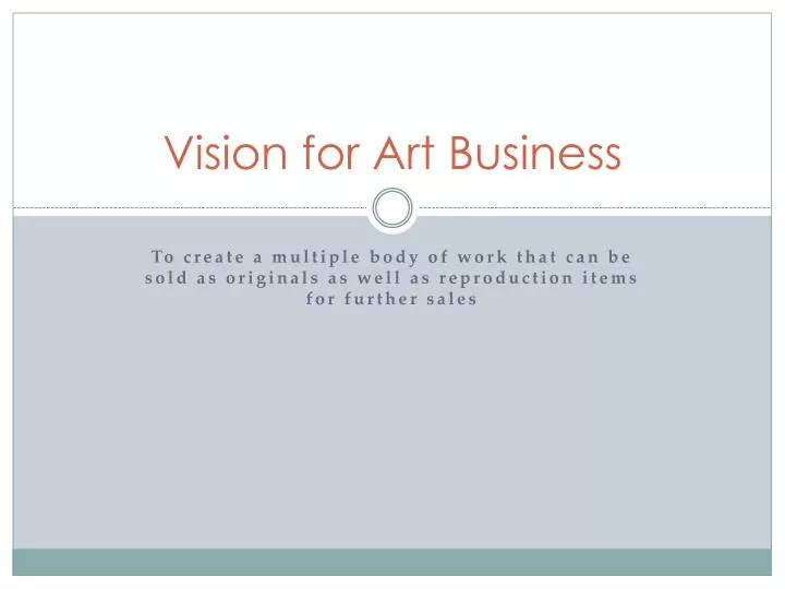 vision for art business