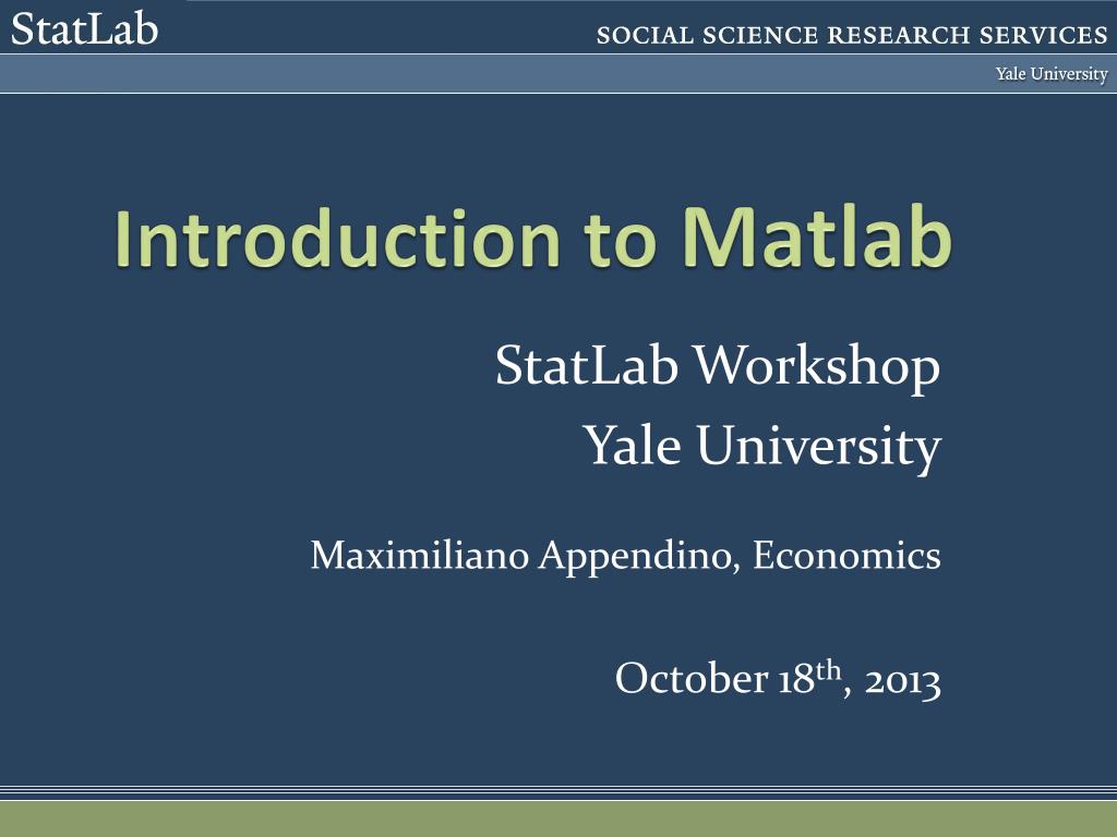 PPT - Introduction to Matlab PowerPoint Presentation, free download ...