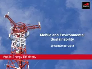 Mobile Energy Efficiency
