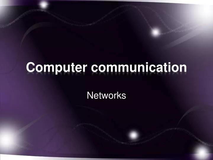 computer communication