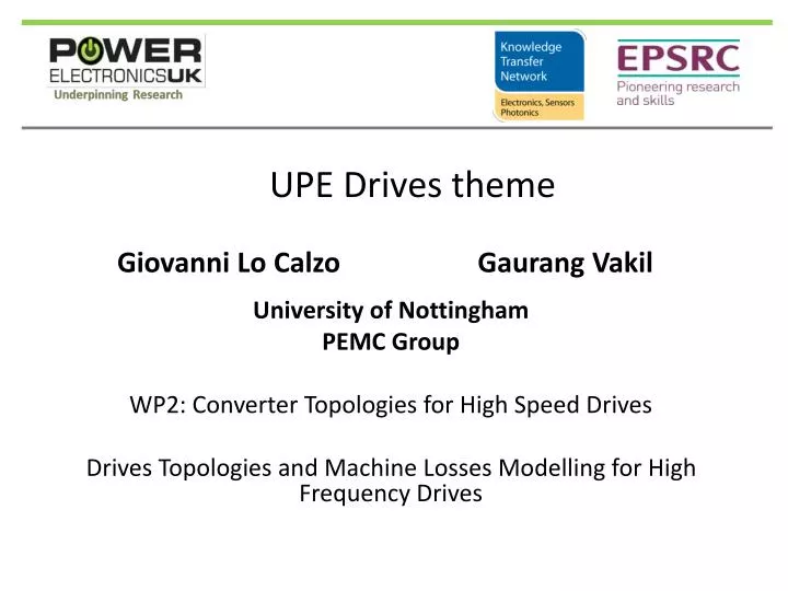 upe drives theme