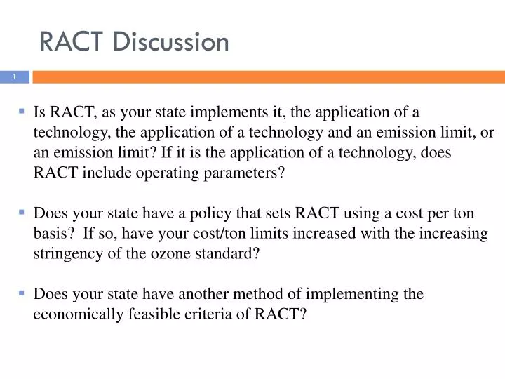 ract discussion