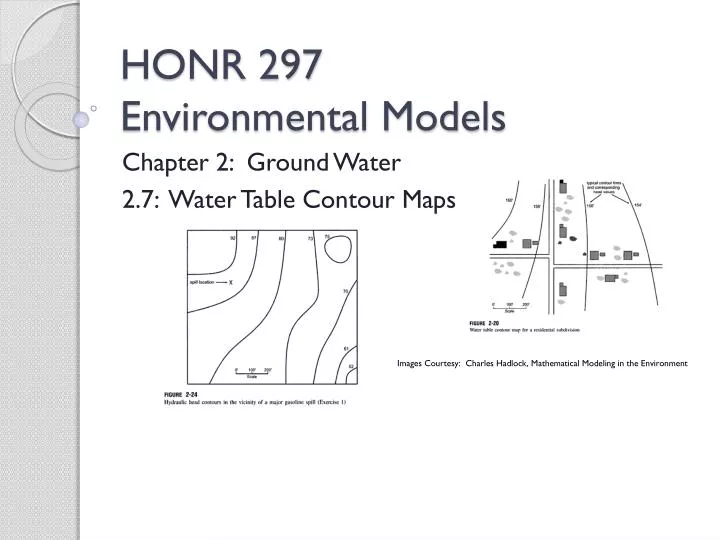 honr 297 environmental models