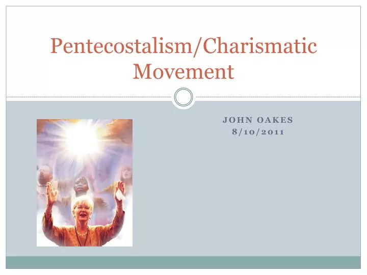 pentecostalism charismatic movement