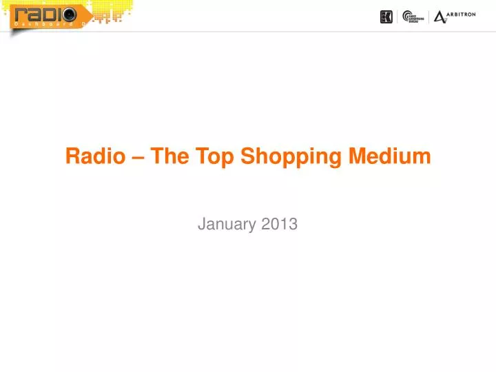 radio the top shopping medium